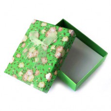 Коробочка подарочная для украшений. Цвет: зеленый. Артикул: КА-4