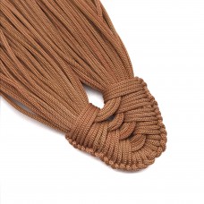 Плетеная кисть из нейлонового шнура. Цвет: коричневый. Артикул: 10.