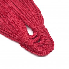 Плетеная кисть из нейлонового шнура. Цвет: малиновый. Артикул: 2.