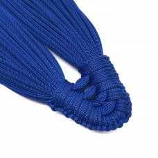 Плетеная кисть из нейлонового шнура. Цвет: синий. Артикул: 5.