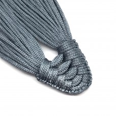 Плетеная кисть из нейлонового шнура. Цвет: серый. Артикул: 9.